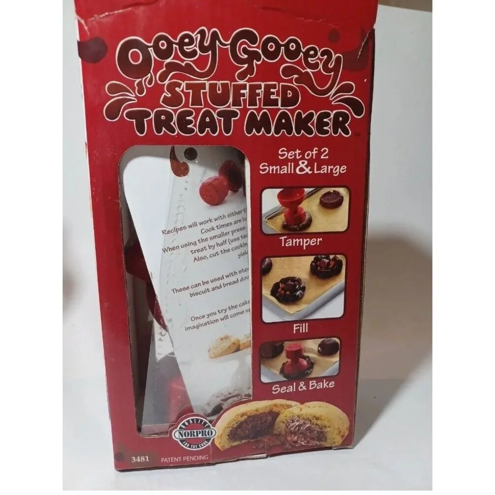 Norpro Ooey Gooey Stuffed Cookie Cutter Treat Bon Bon‎ Candy Maker Set of 2 NIB
